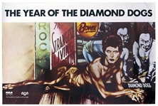 David Bowie Diamond Dogs Poster From 1974 With the Famous Peelaert Album Art
